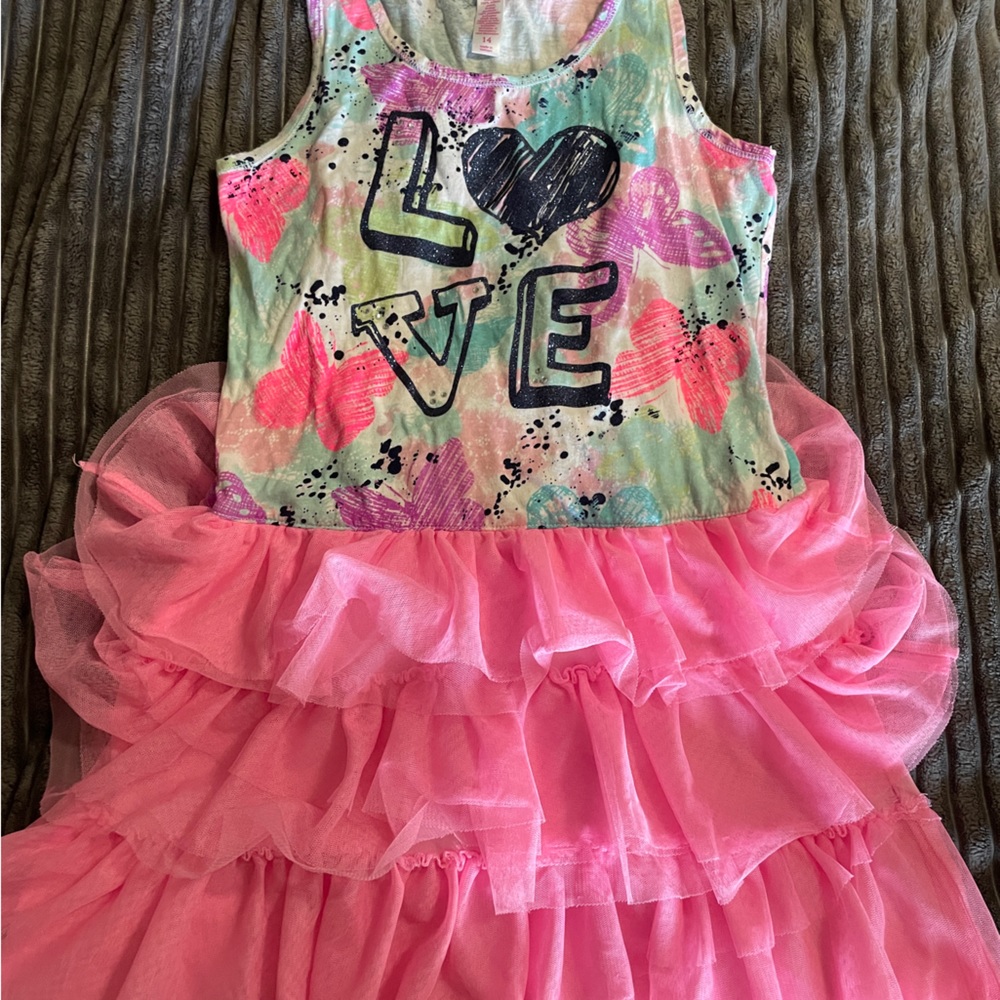 Like New Girls Justice Ruffle Dress